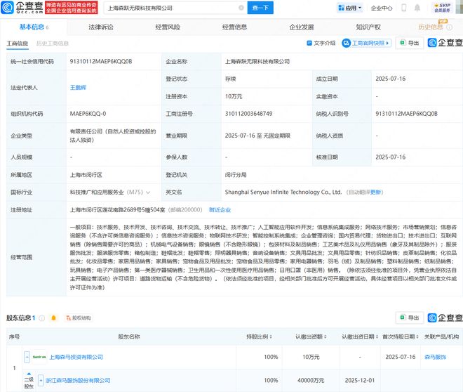森馬服飾雙管齊下，科技公司布局AI與營銷新賽道